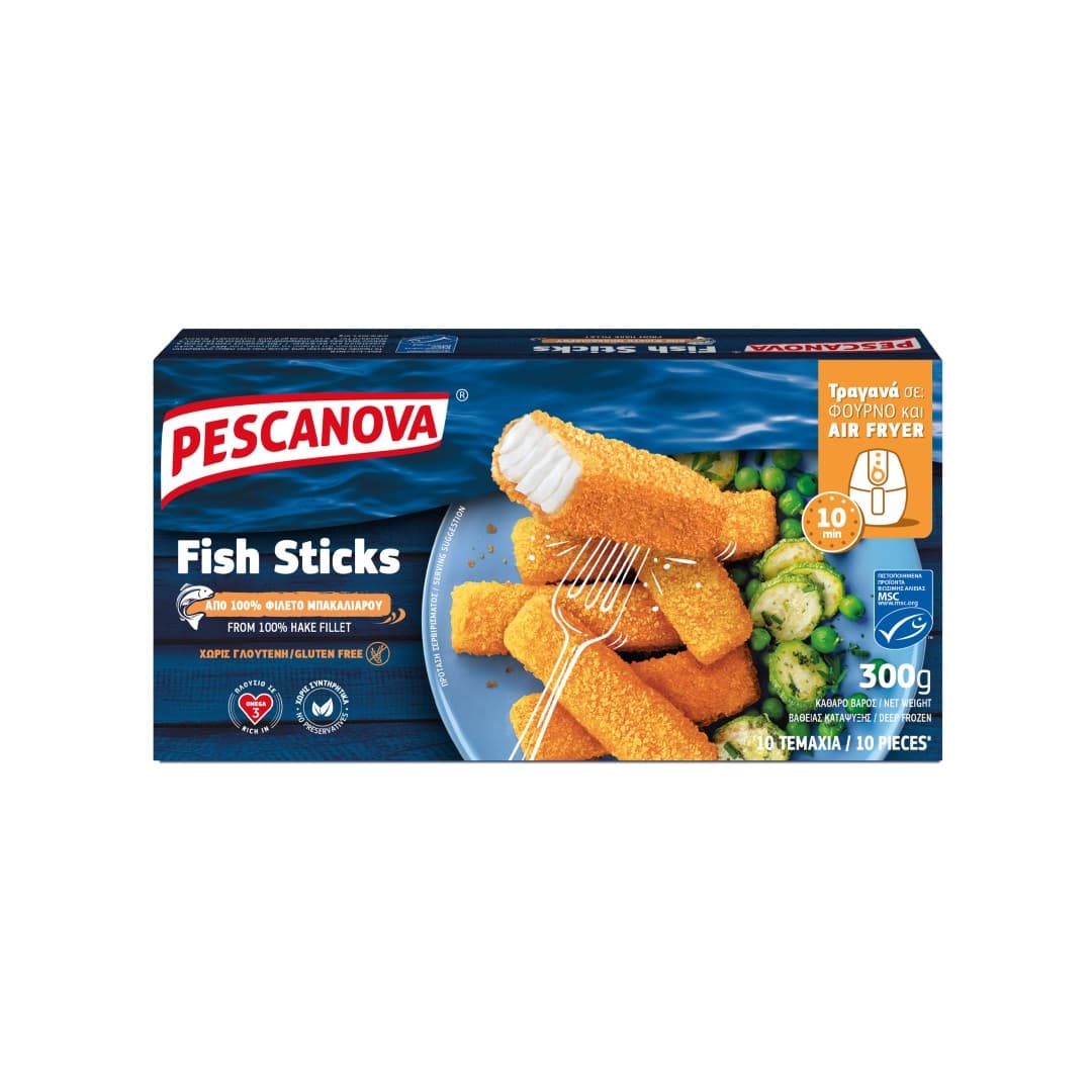 PESCANOVA FISH STICKS ΧΩΡΙΣ ΓΛΟΥΤΕΝΗ ΚΤΨ 300ΓΡ