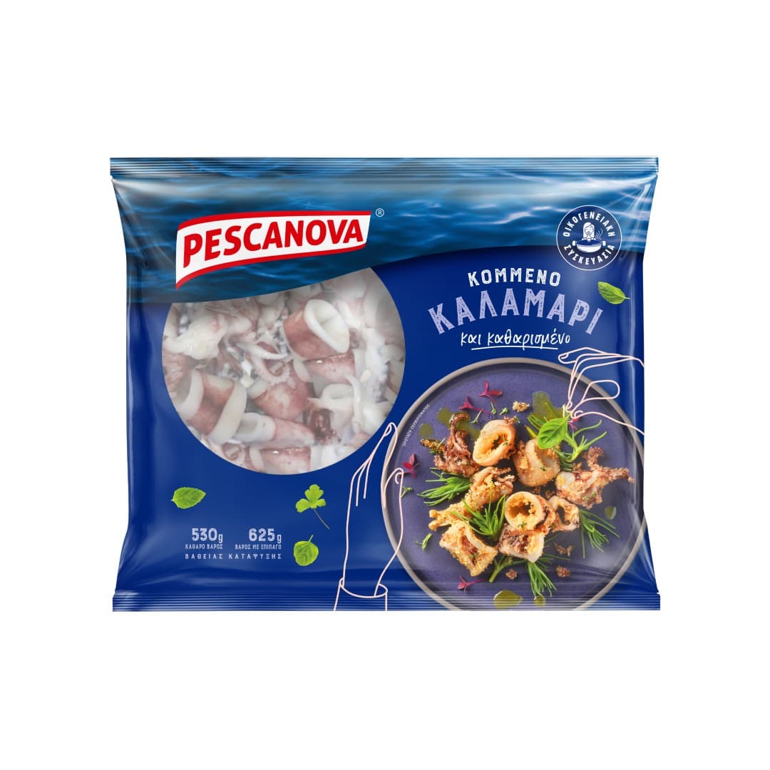 PESCANOVA ΚΑΛΑΜΑΡΙ ΚΟΜΜ. ΚΑΘΑΡΙΣΜΕΝΟ 530ΓΡ