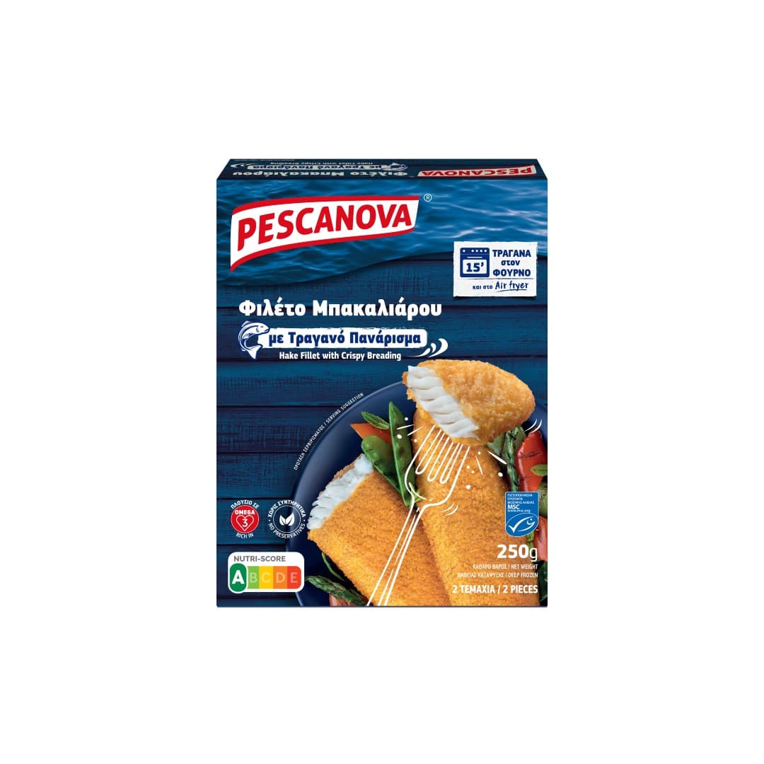 PESCANOVA ΦΙΛΕΤΟ ΚΤΨ ΜΠΑΚΑΛΙΑΡΟΥ ΤΡΑΓ. 250ΓΡ