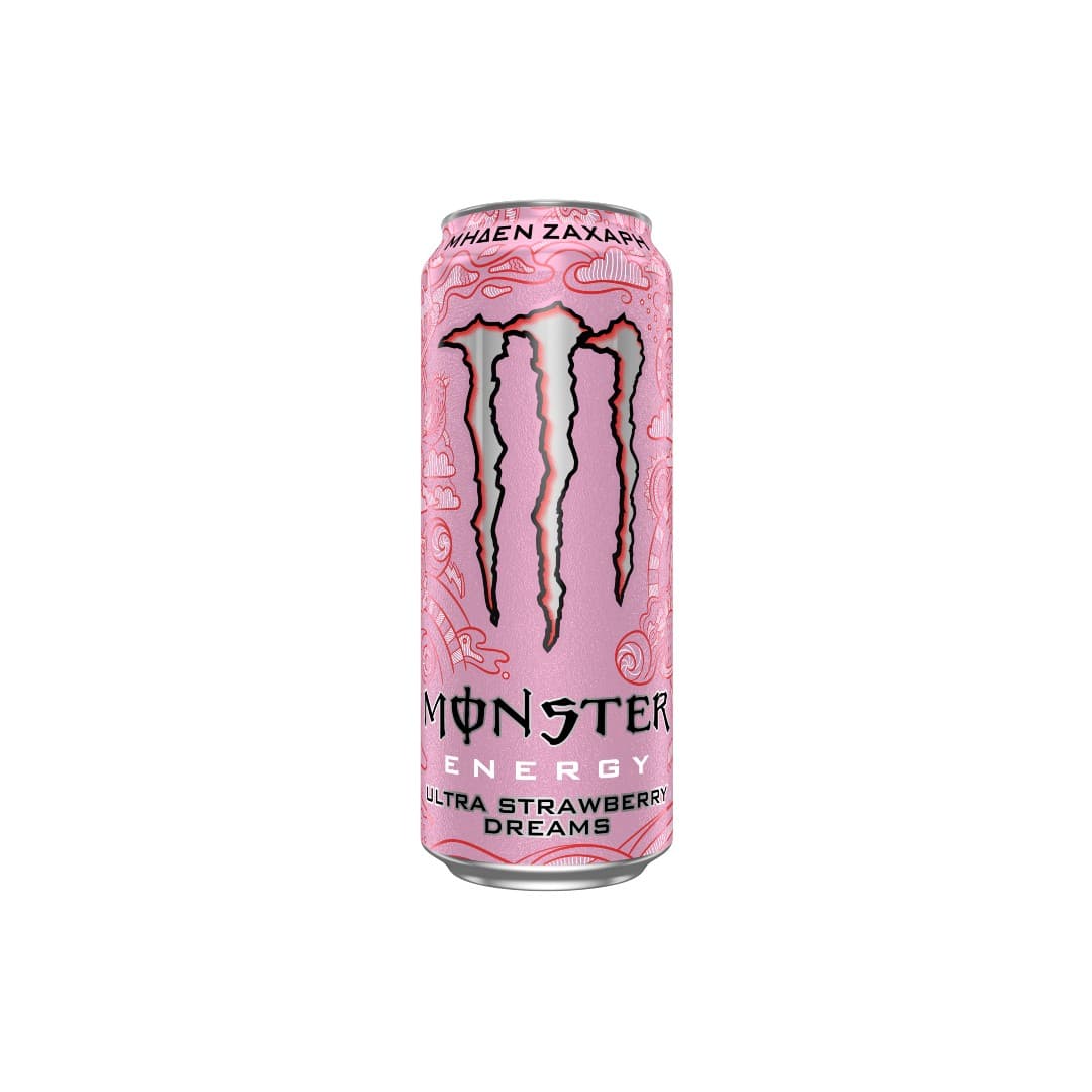 MONSTER ENERGY DRINK    ULTRA STRAWBERRY 500ML