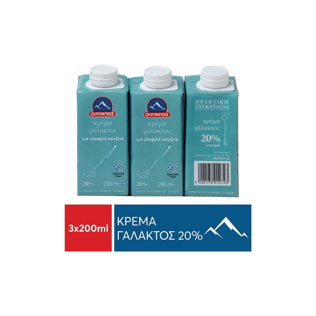ΟΛΥΜΠΟΣ ΚΡ.ΓΑΛΑΚΤΟΣ 20% 3*200ML