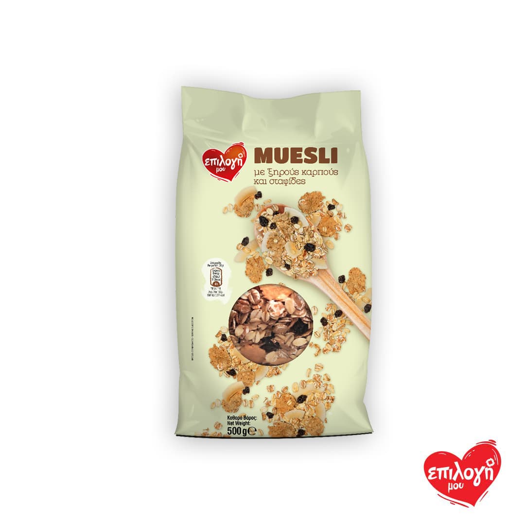 ΕΠΙΛΟΓΗ ΜΟΥ MUESLI ΞΗΡ.ΚΑΡΠ.& ΣΤΑΦ.500ΓΡ