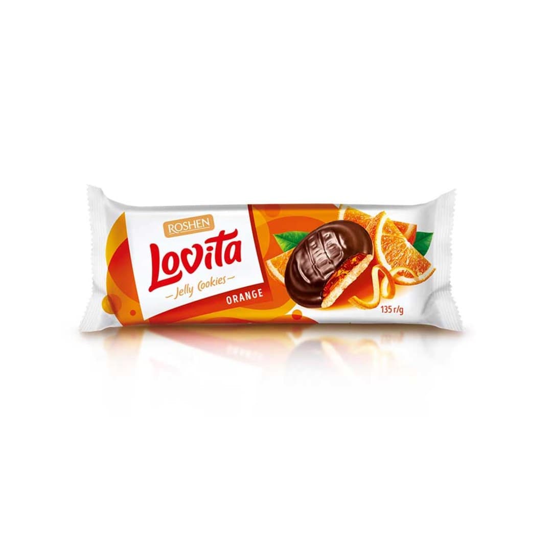 LOVITA COOKIES JELLY WITH ORANGE 135ΓΡ