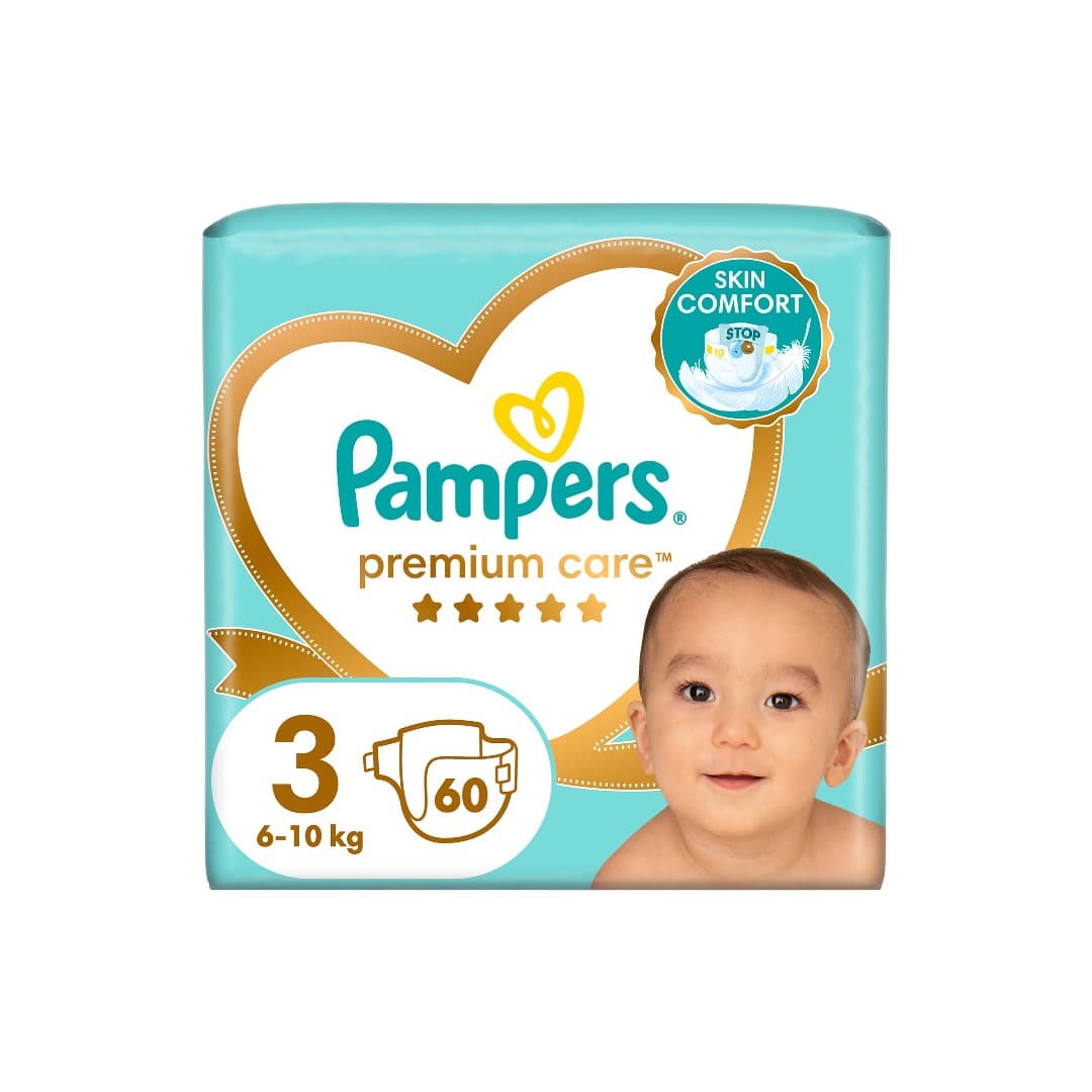 PAMPERS PREMIUM CARE ΜΕΓ.3 JUMBO 60T