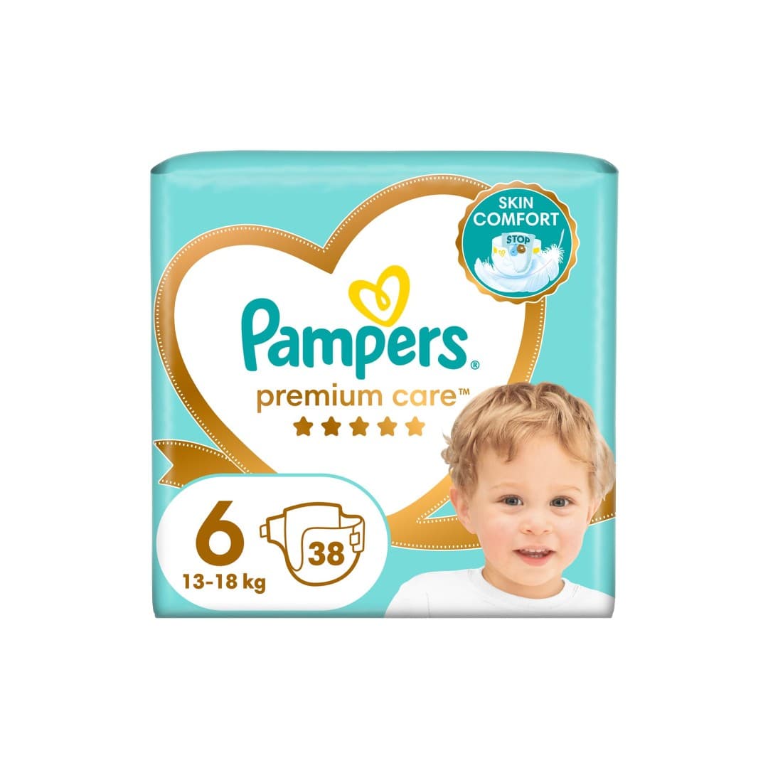 PAMPERS PREMIUM CARE ΜΕΓ.6 JUMBO 38Τ
