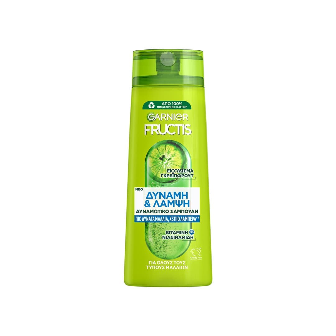 FRUCTIS ΣΑΜΠΟΥΑΝ ΔΥΝΑΜΗ & ΛΑΜΨΗ 400ML.