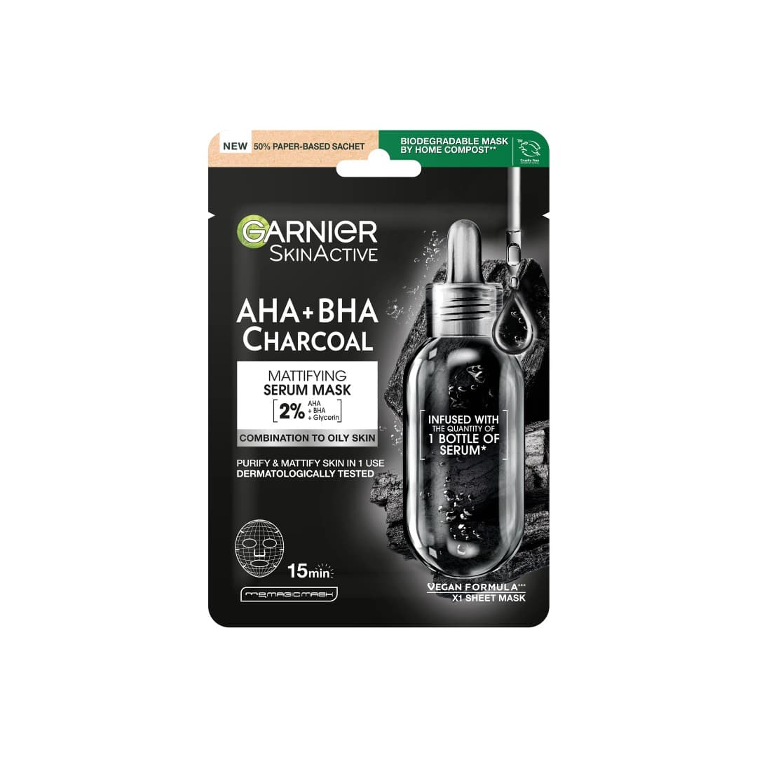 GARNIER ΥΦΑΣΜ.ΜΑΣΚΑ PURE CHARCOLA BLACK 28ΓΡ