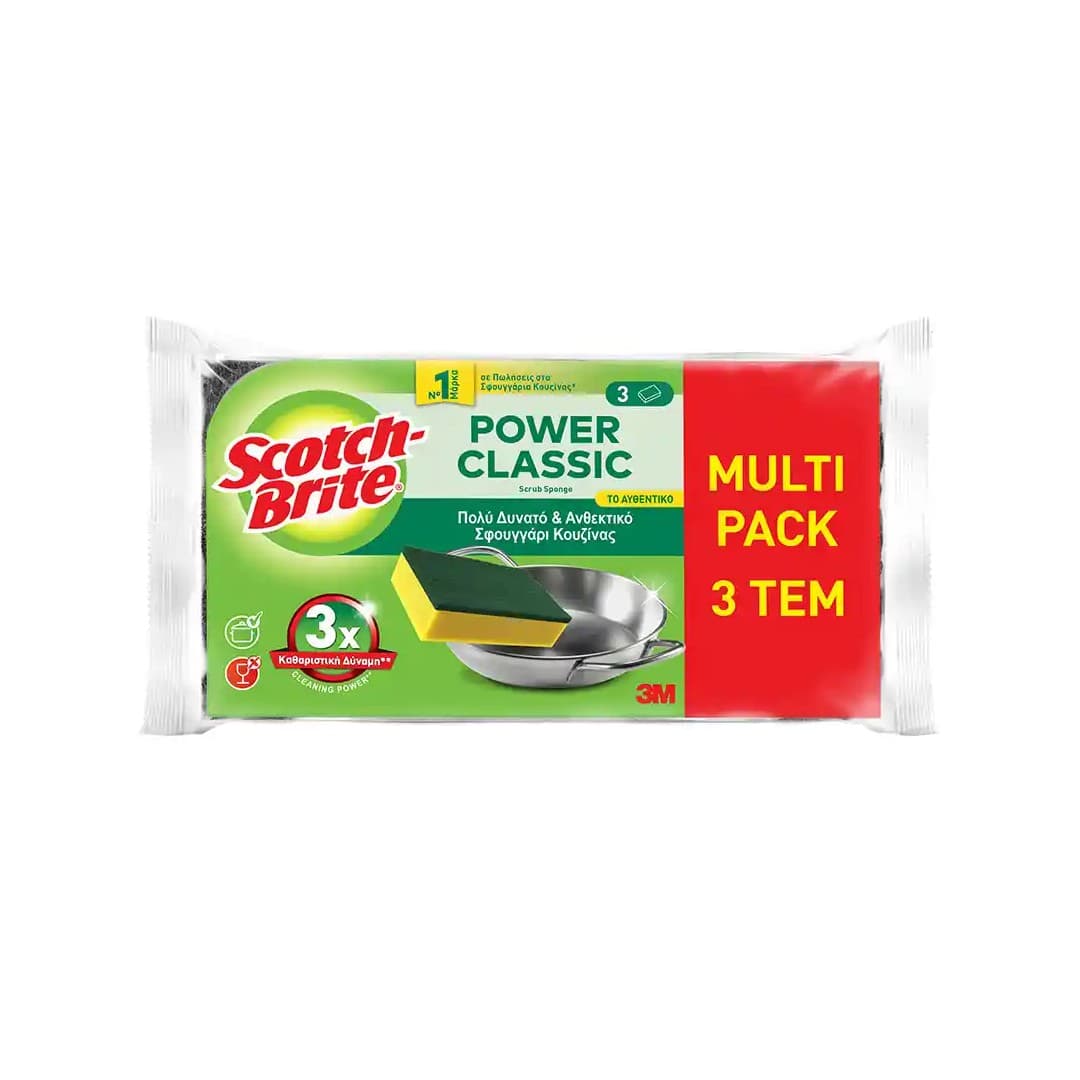 SCOTCH BRITE ΣΦΟΥΓΓΑΡΑΚΙ ΠΡΑΣΙΝΟ ΜΙΚΡΟ 75*115 3Τ