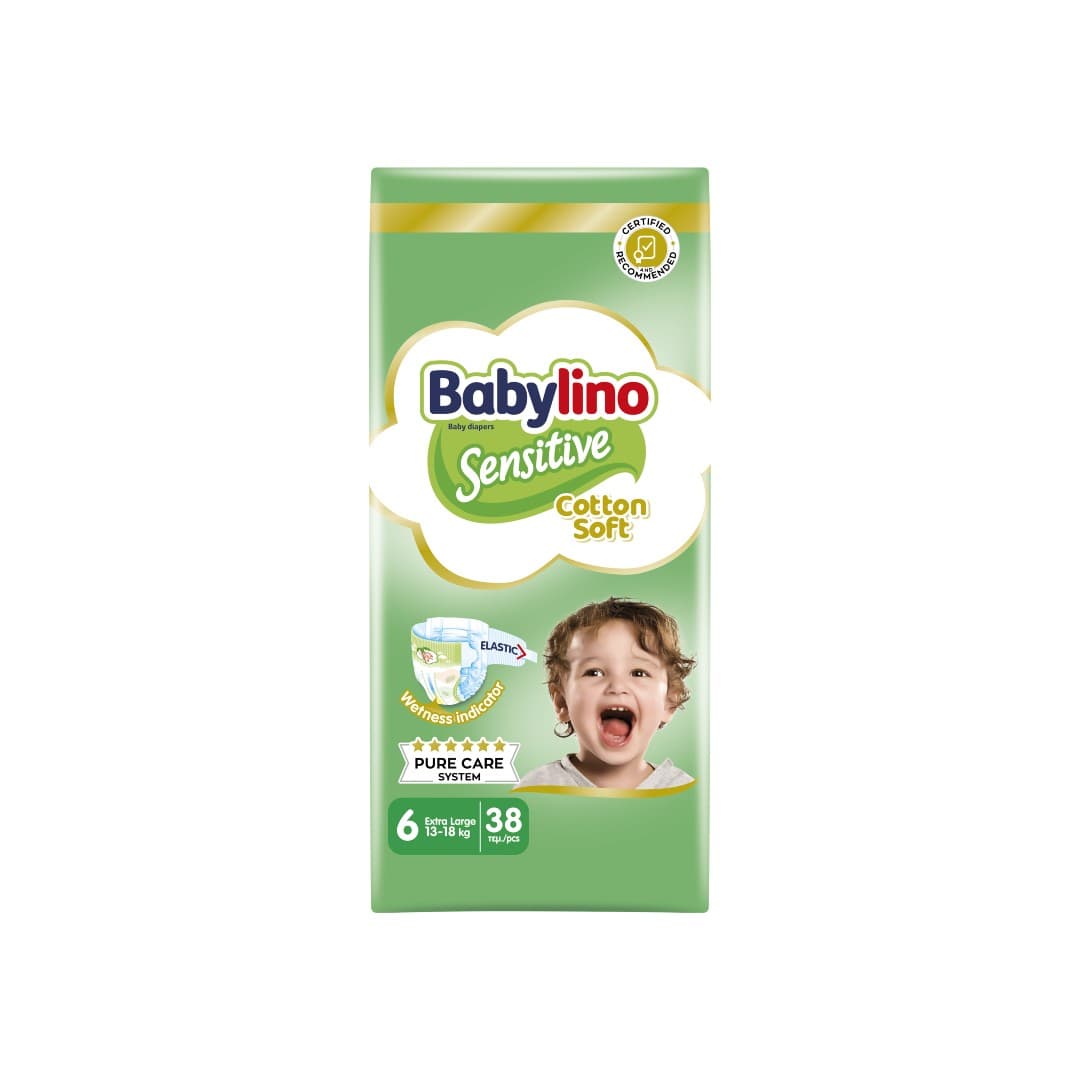 BABYLINO SENSITIVE ECONOMY NO6 13-18KG 38T