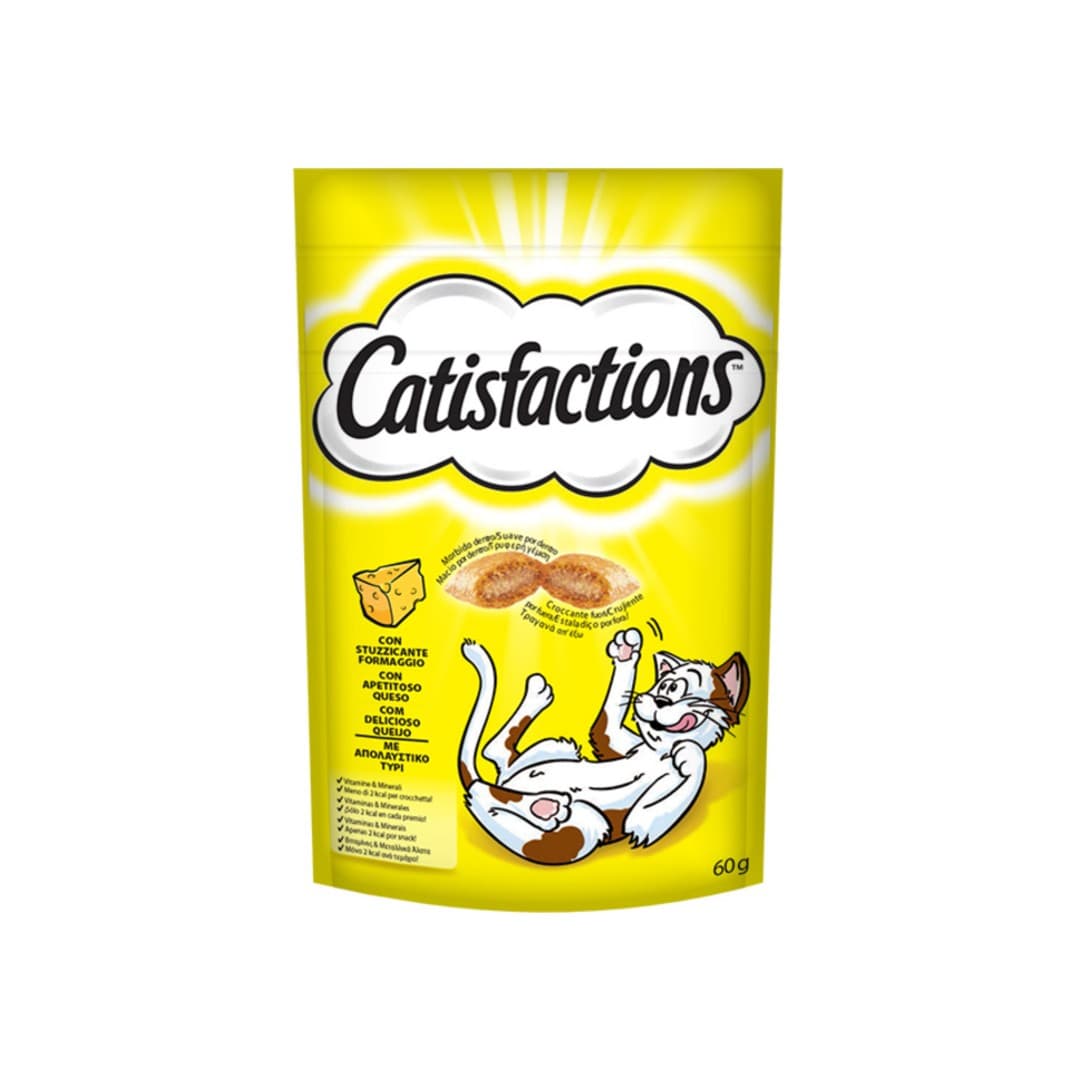 CATISFACTION ΣΝΑΚ ΓΑΤΑΣ ΜΕ ΤΥΡΙ 60ΓΡ