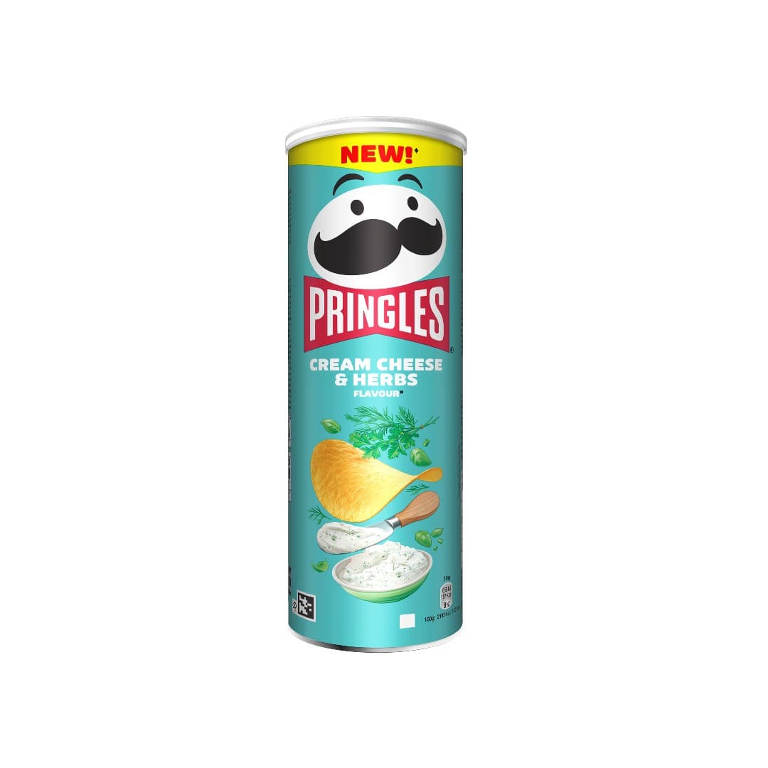PRINGLES CREAM CHEESE & HERBS 165ΓΡ