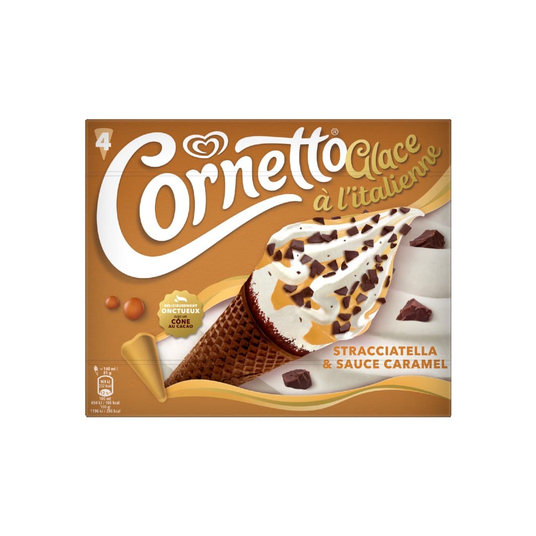 ALGIDA ΠΑΓΩΤΟ Π/Σ CORNETTO ΣΤΡΑΤΣ 4*81ΓΡ