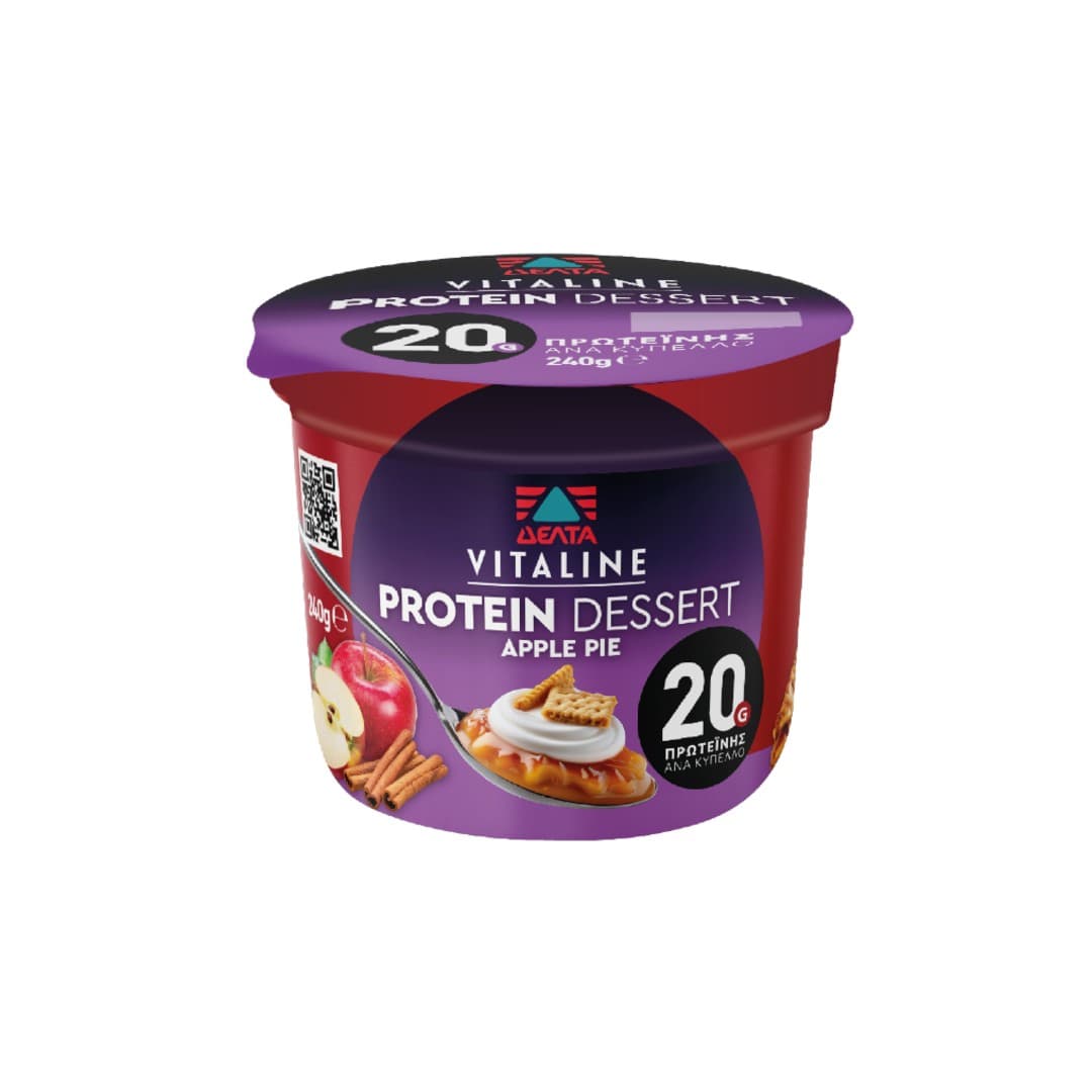 ΔΕΛΤΑ VITALINE PROTEIN DESERT APPLE PIE 240ΓΡ