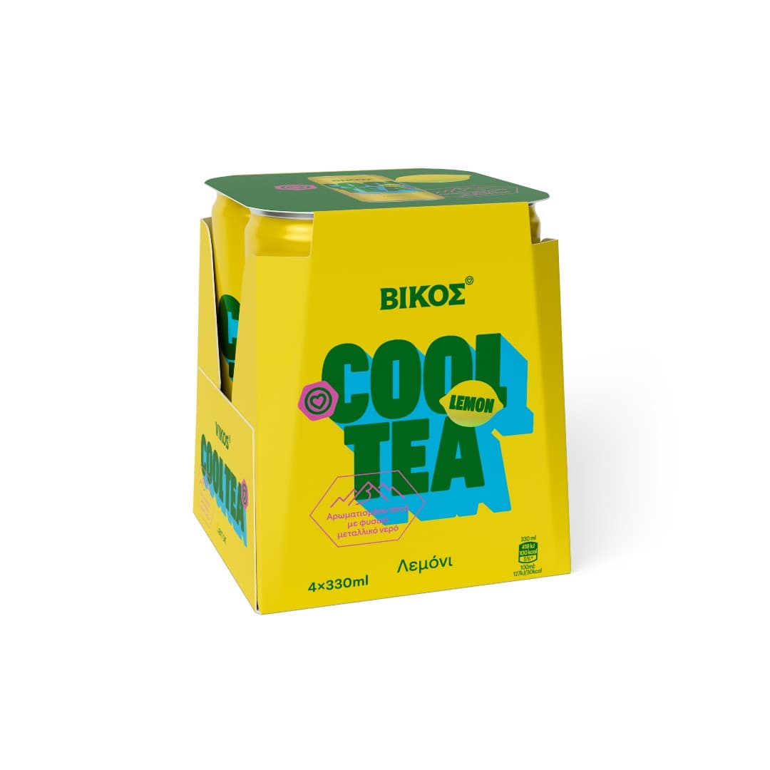 ΒΙΚΟΣ COOL TEA LEMON     CAN 4*330ML