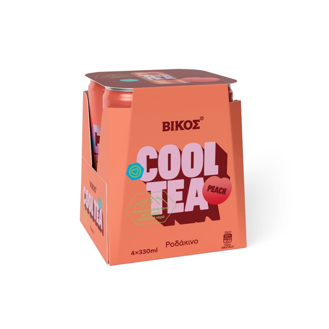 ΒΙΚΟΣ COOL TEA PEACH    CAN 4*330ML