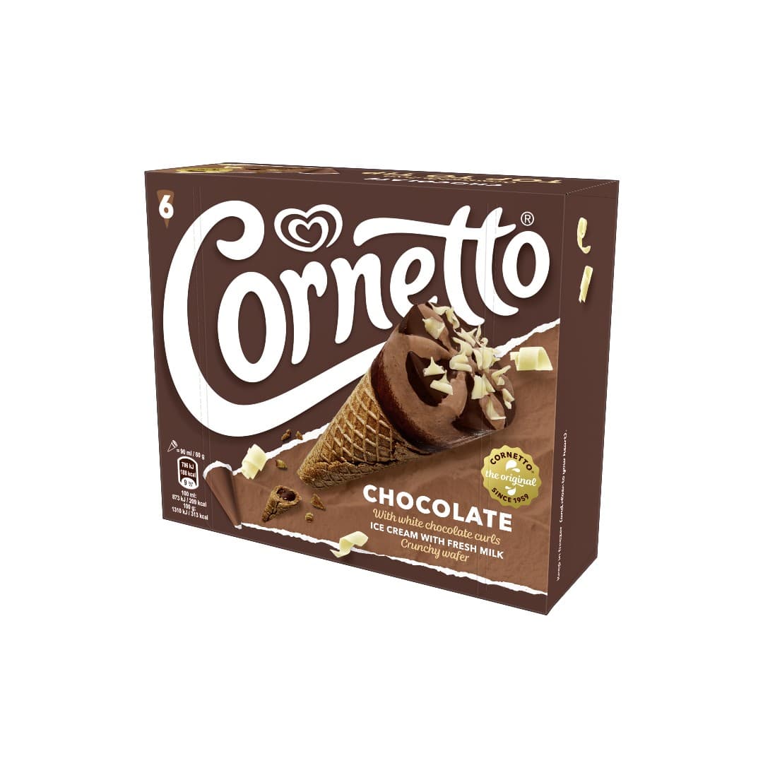 ΠΑΓ Π/Σ CORNETTO CHOCO 6*60ΓΡ