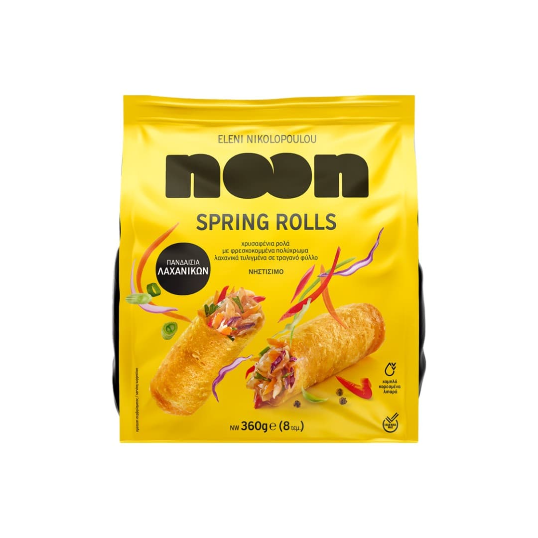 NOON SPRING ROLLS ΜΕ ΛΑΧΑΝΙΚΑ ΚΤΨ 360ΓΡ