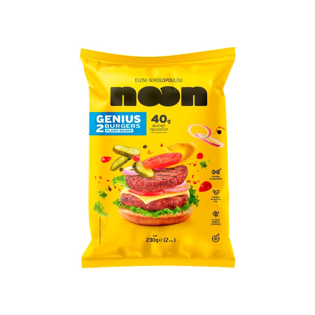 NOON GENIUS BURGER PLANT-BASED ΚΤΨ 230ΓΡ