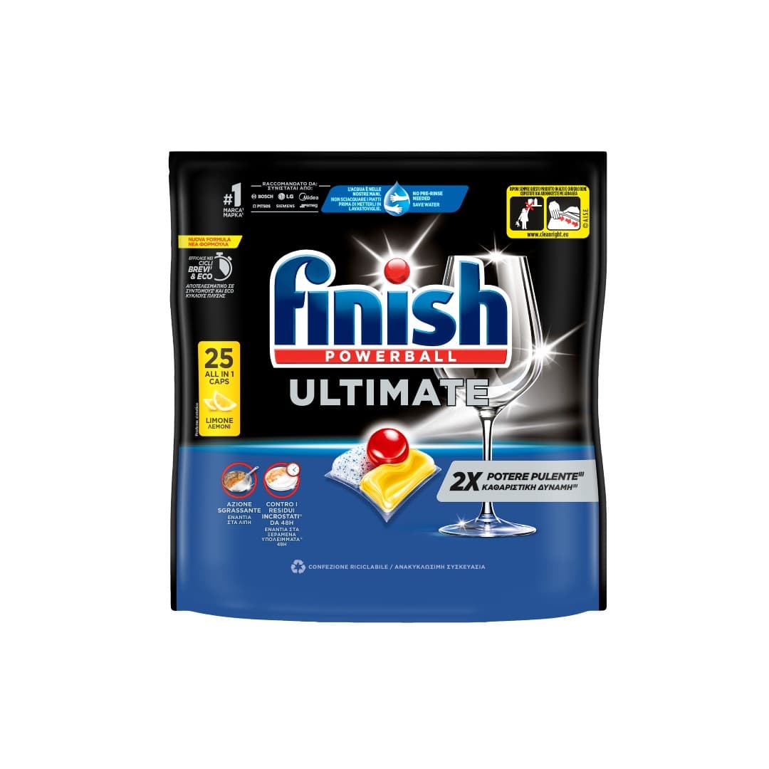 FINISH TABS ΠΛΥΝΤ.ΠΙΑΤΩΝ UL.ALL IN 1 LEMON 25T