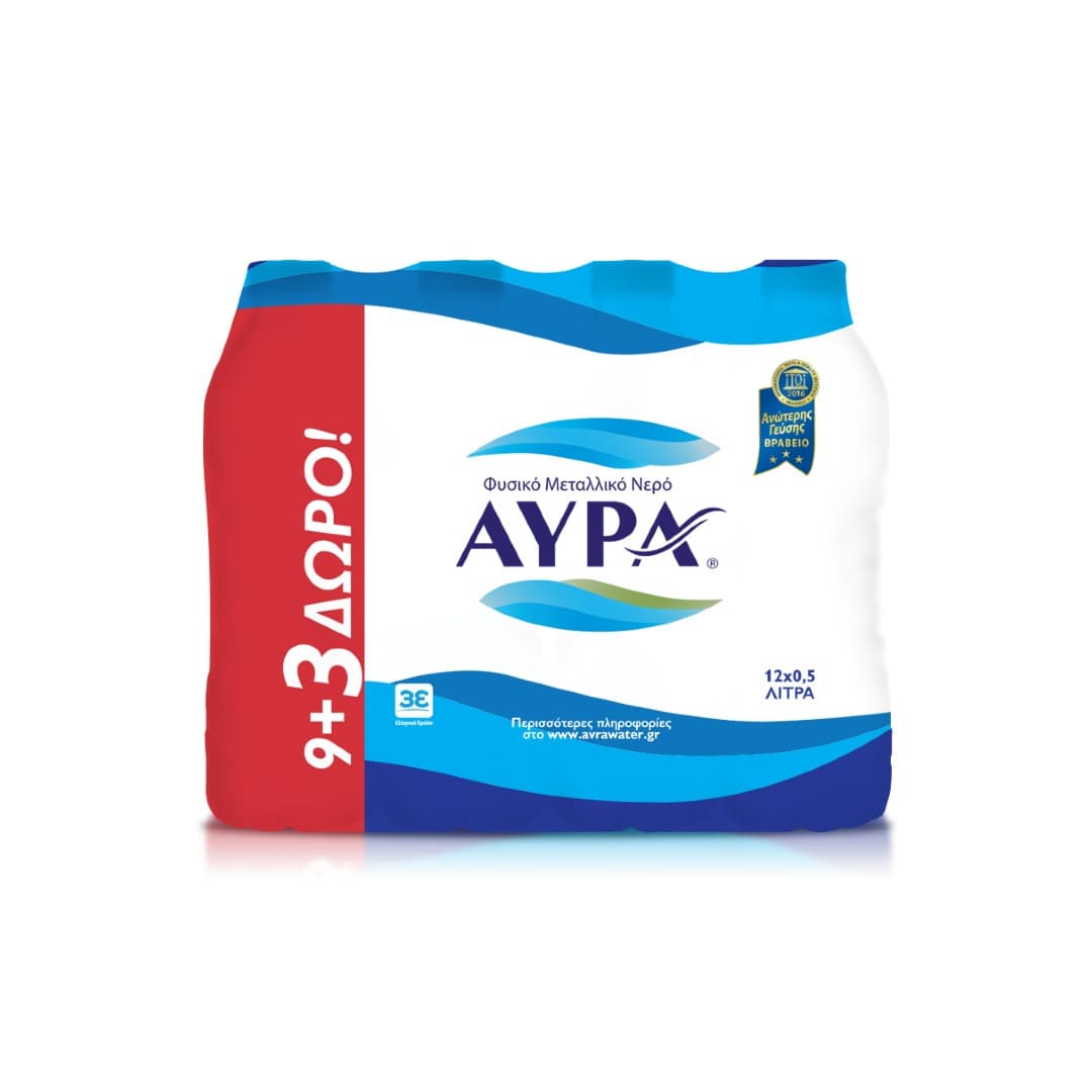 AVRA Φ.ΜΕΤΑΛΛΙΚΟ ΝΕΡΟ    12*500ML STILL PET (9+3)Δ