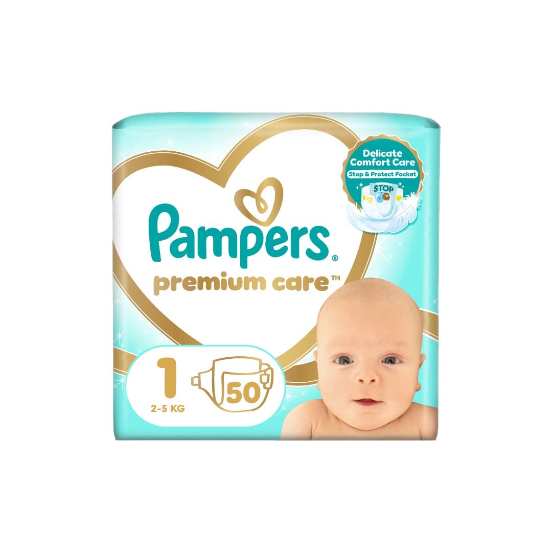 PAMPERS PREMIUM CARE NEWBORN VP 50T