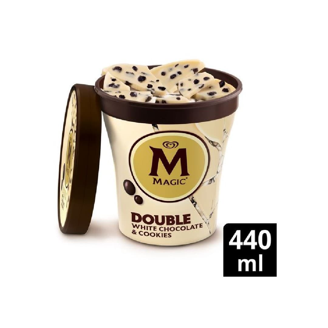 ALGIDA ΠΑΓΩΤΟ ΚΥΠ.MAGIC WHITE COOKIE 300ΓΡ