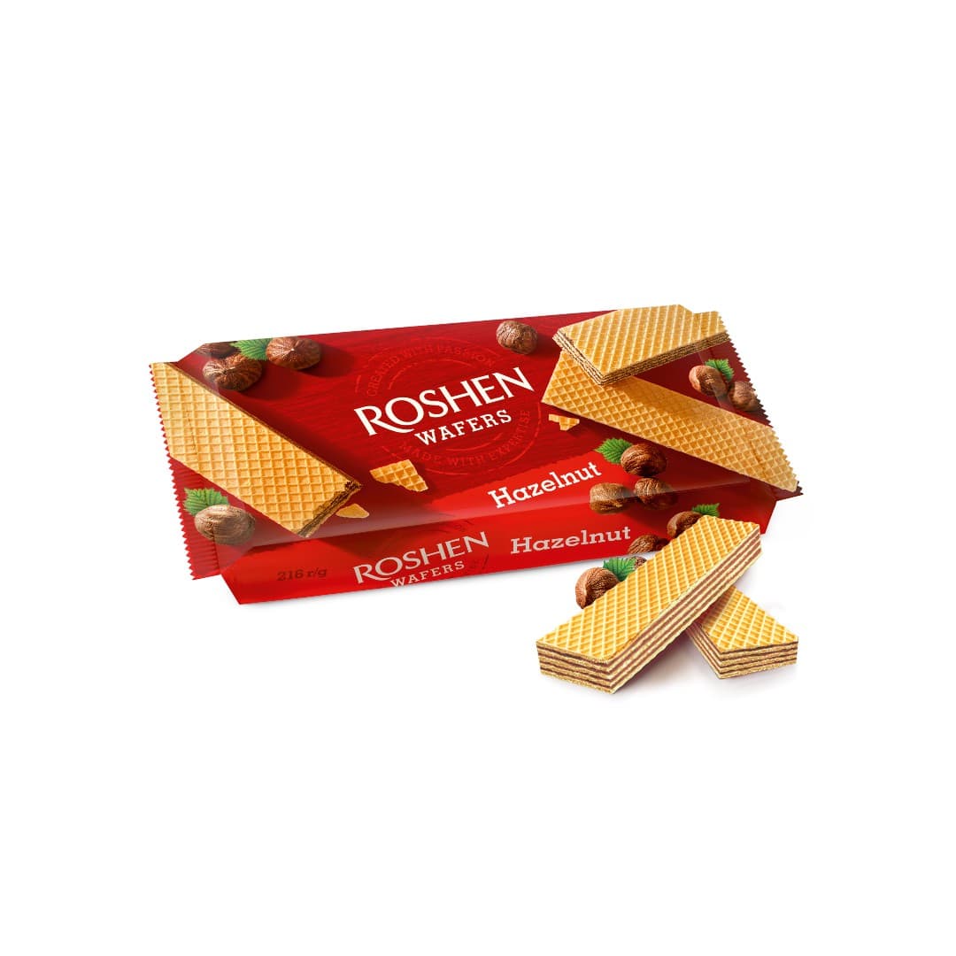 ROSHEN WAFERS HAZELNUT 216ΓΡ