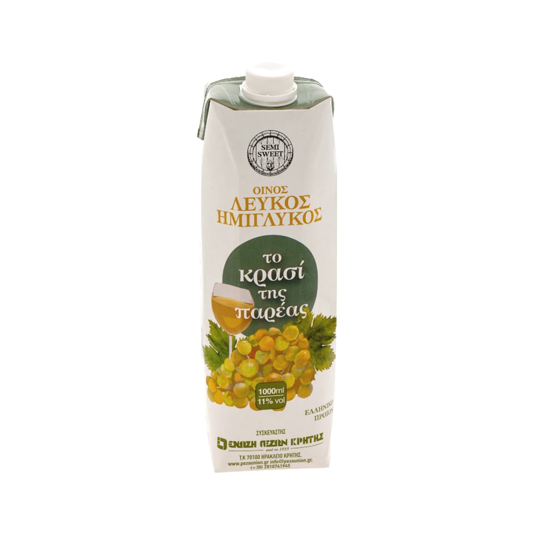 ΤΟ ΚΡΑΣΙ ΤΗΣ ΠΑΡΕΑΣ ΗΜΙΓΛ.ΛΕΥΚΟ TETRAPAK 1L