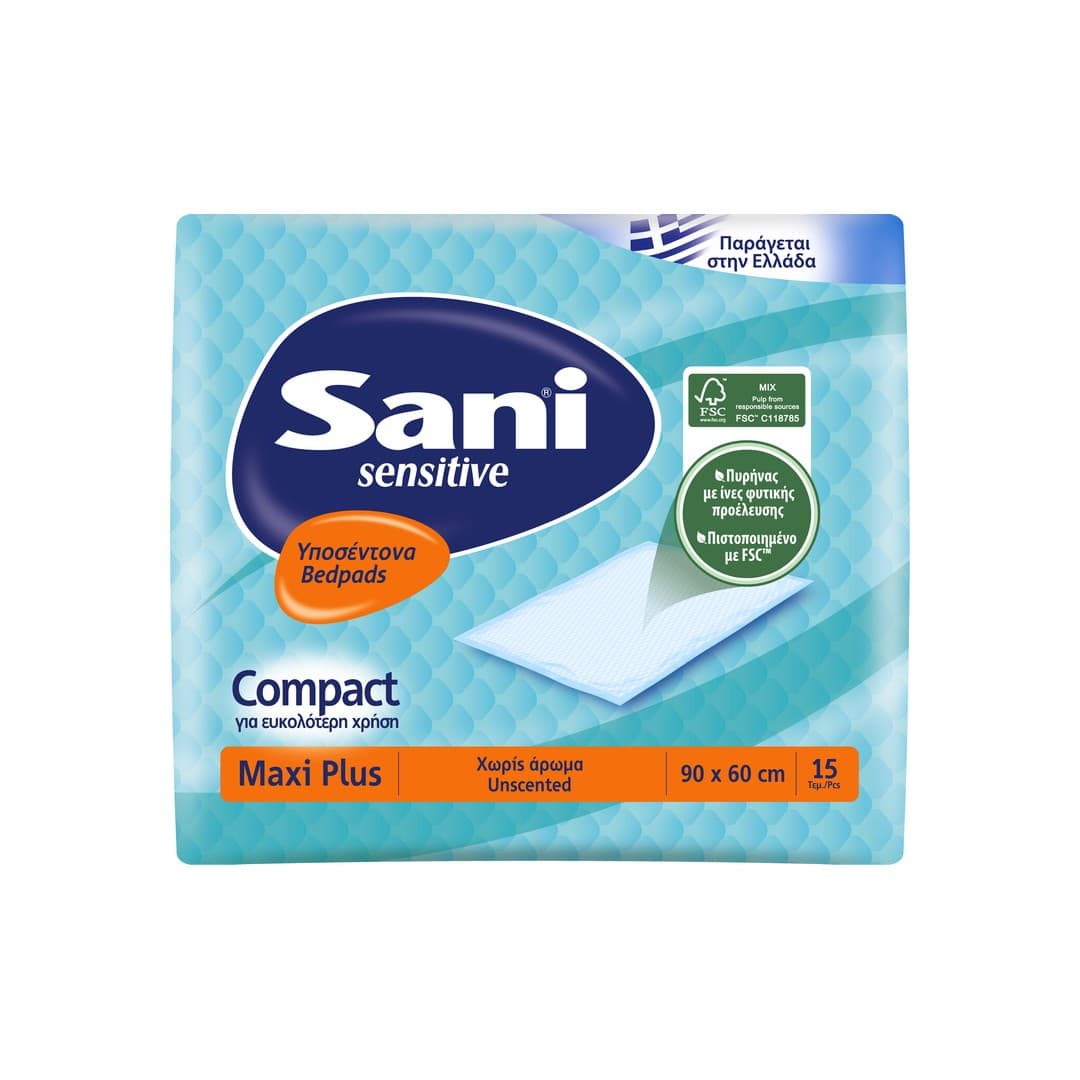 SANI ΥΠΟΣΕΝΤΟΝΑ MAXI PLUS ΧΩΡΙΣ ΑΡΩΜΑ 90*60 15Τ