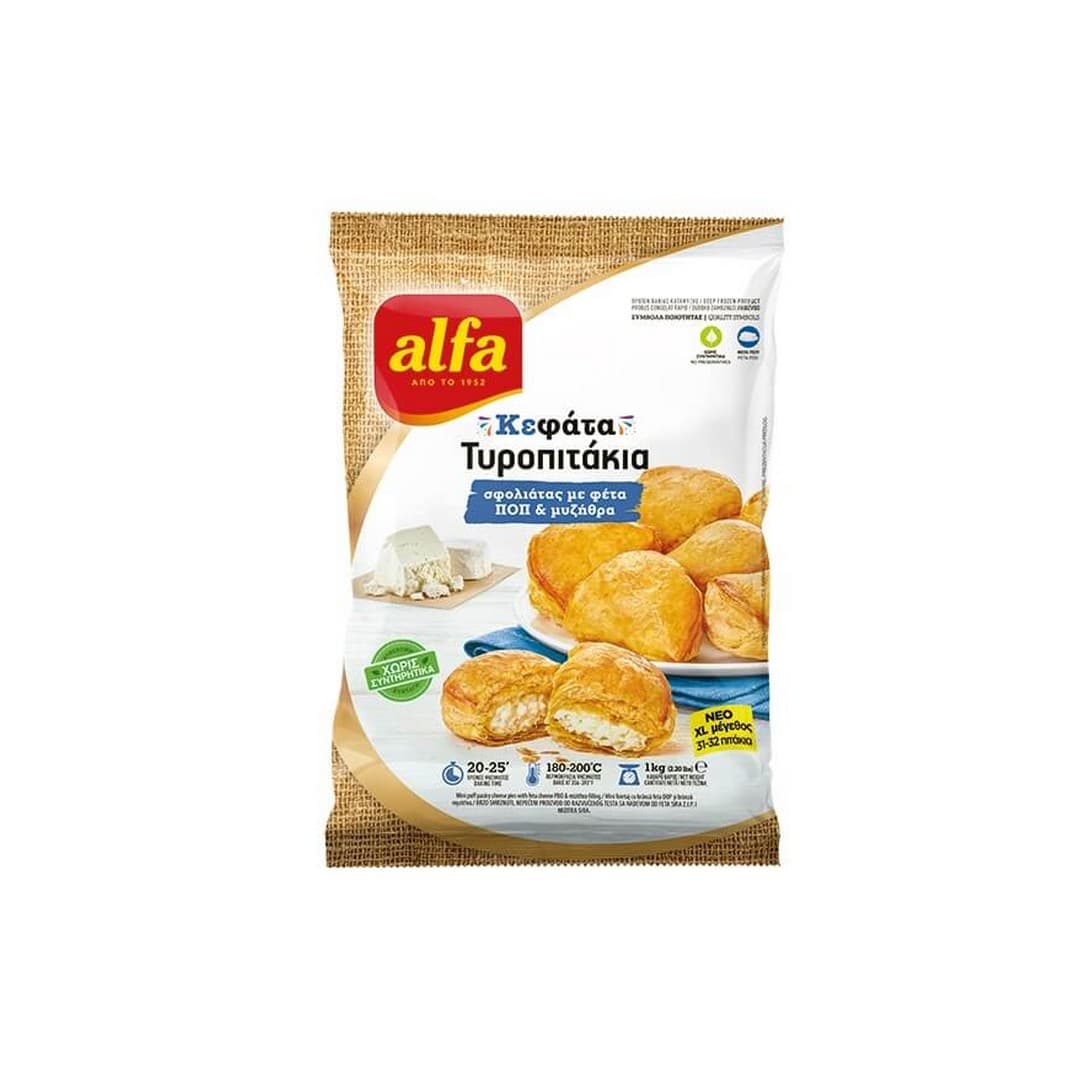 ALFA ΚΕΦΑΤΑ ΤΥΡΟΠ. ΣΦΟΛ. ΜΕ ΦΕΤΑ ΚΤΨ 1000ΓΡ