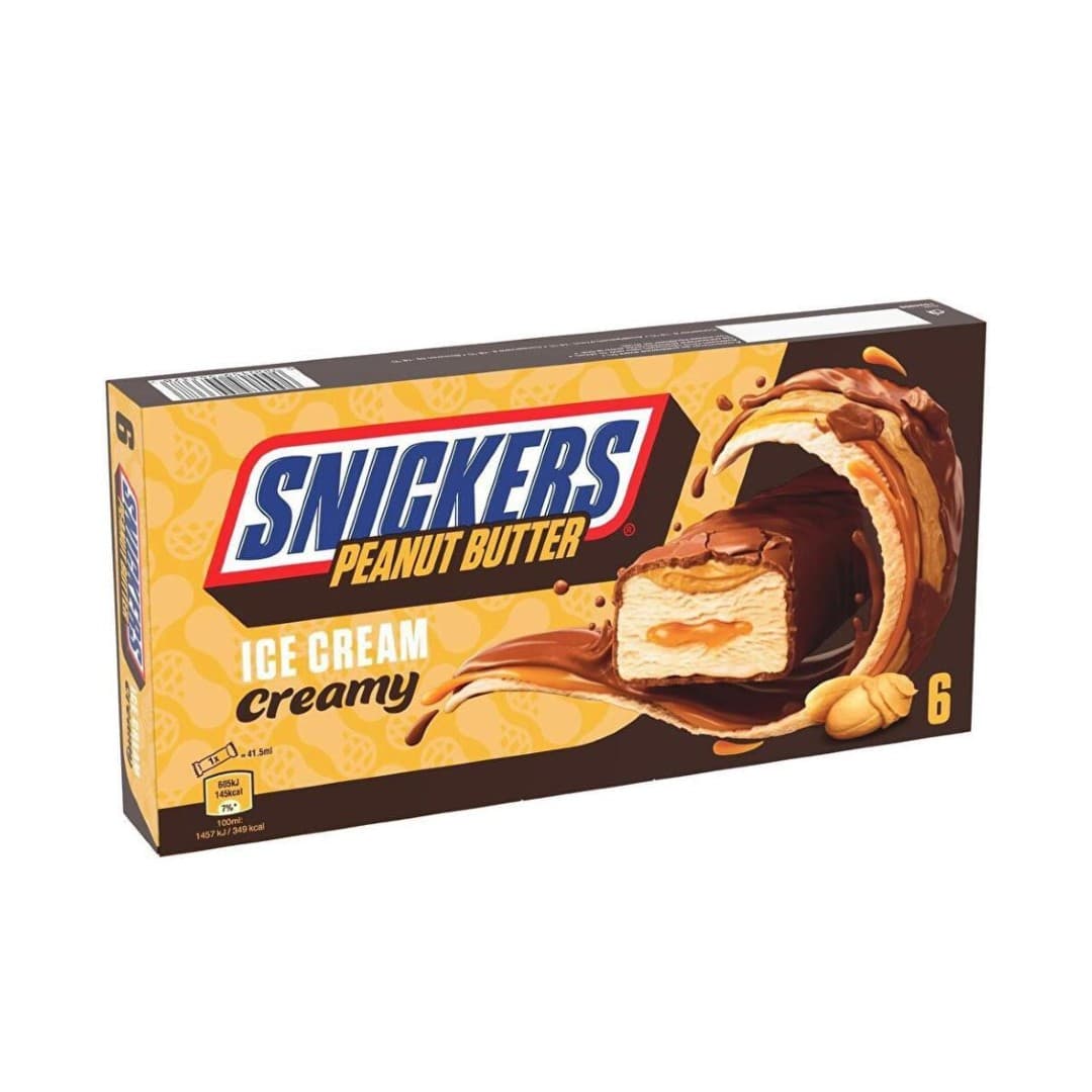 SNICKERS ΠΑΓ.PEANUT BUTT.CREAMY ICE BAR MULTI 6*39ΓΡ