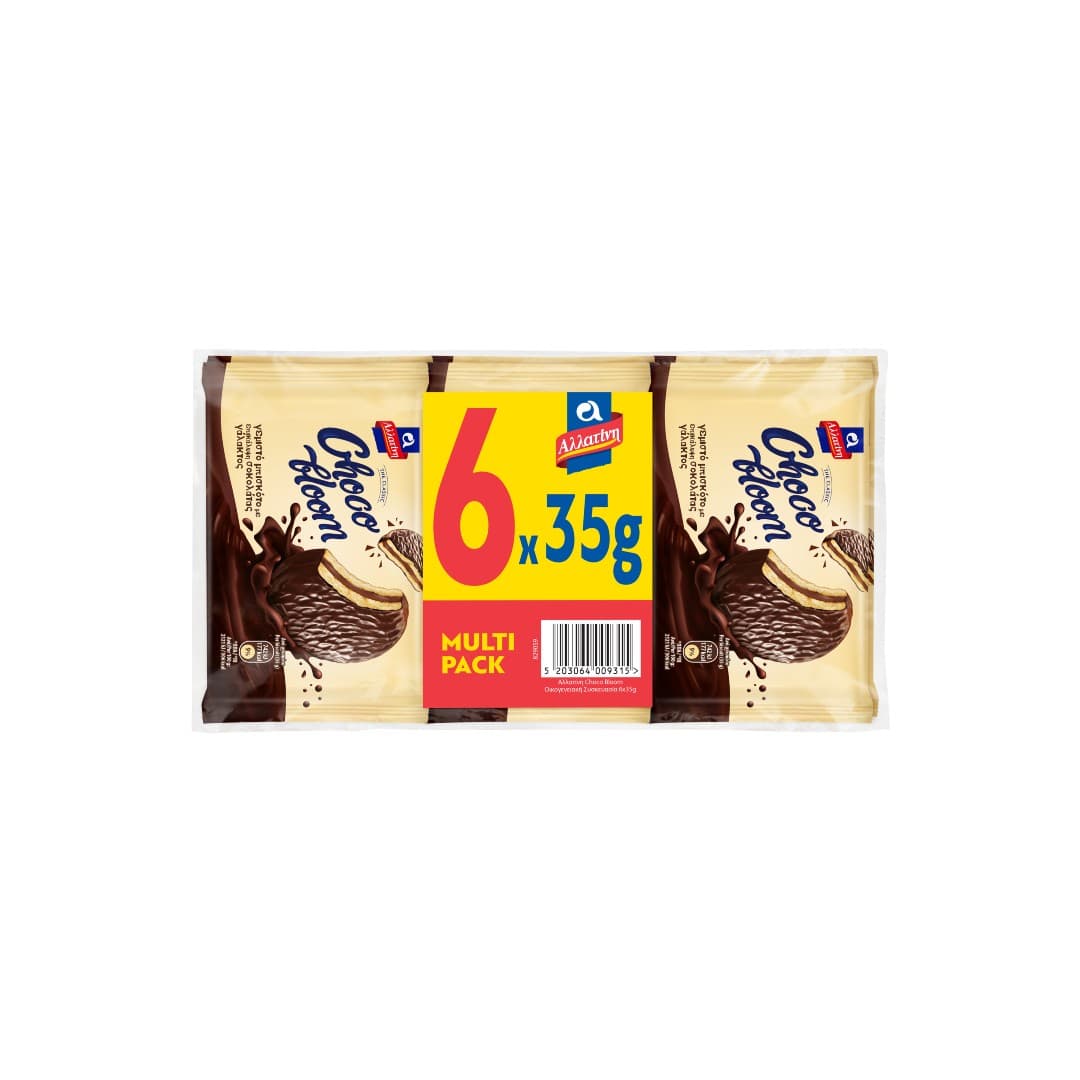 ΑΛΛΑΤΙΝΗ ΜΠΙΣΚΟΤΑ CHOCO BLOOM ΟΙΚ.ΣΥΣΚ.6*35ΓΡ
