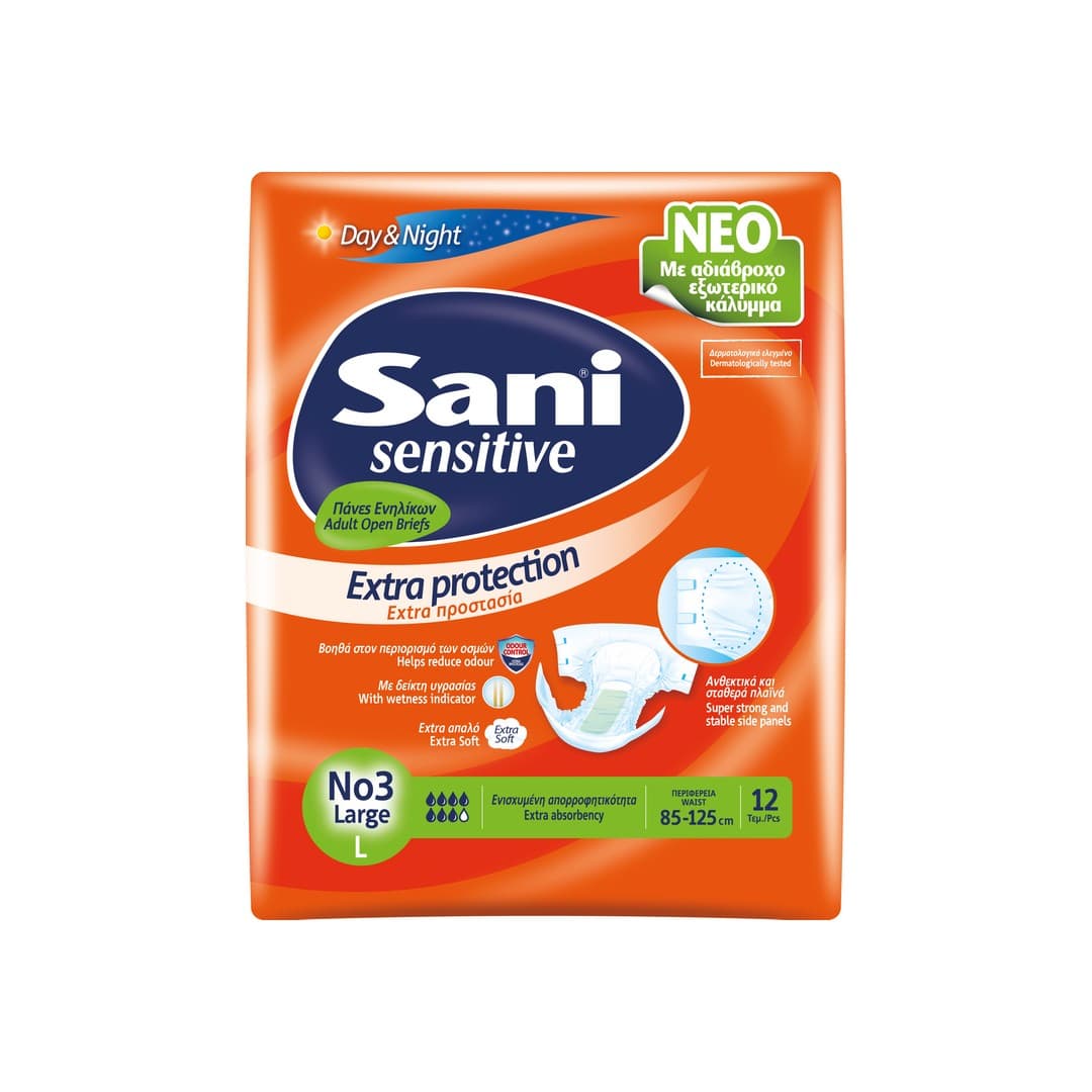 SANI SENS. ΠΑΝΕΣ ΑΚΡΑΤΕΙΑΣ Ν.3 LARGE 12T.