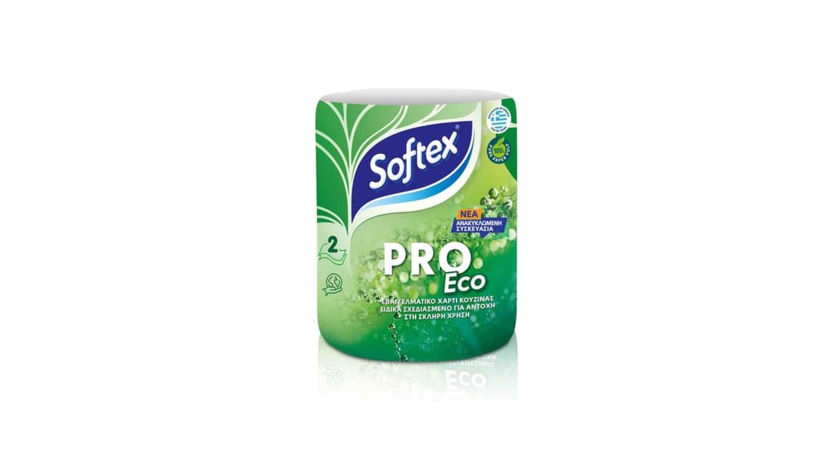 Softex Proeco Χαρτί Κουζίνας 2Φύλλων 433γρ. 1τεμ.